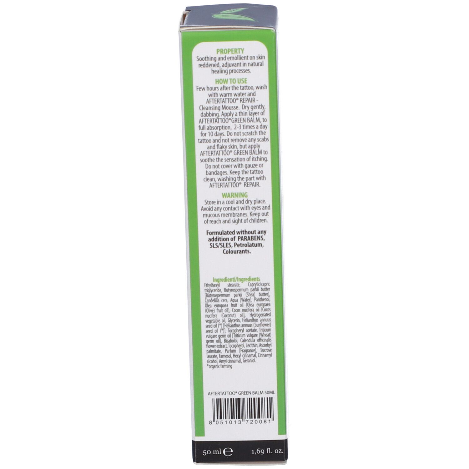 Aftertattoo Green Balm 50 Ml