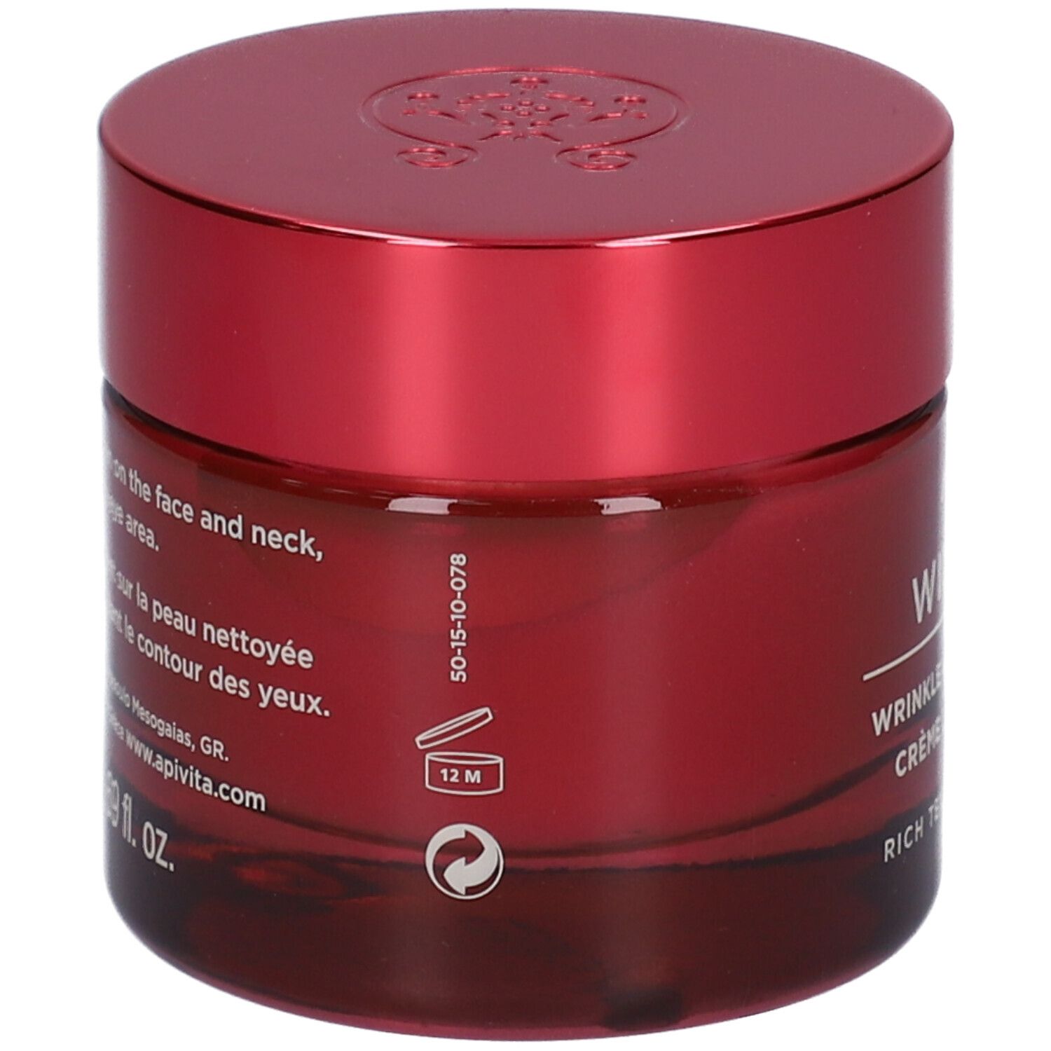 APIVITA Wine Elixir Crema Liftante Rughe & Compattezza - Texture Ricca