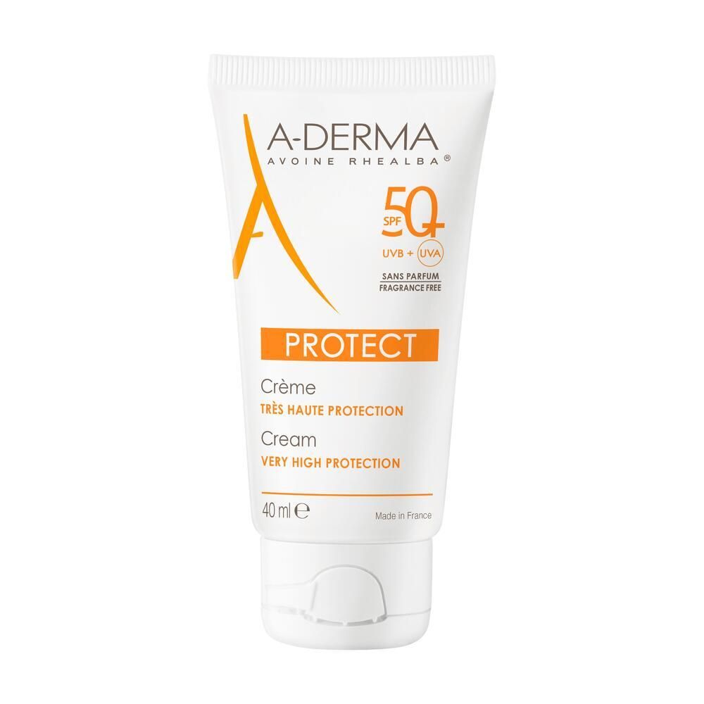 A-Derma Protect Crema Senza Profumo SPF50+ 40ml - Crema solare viso