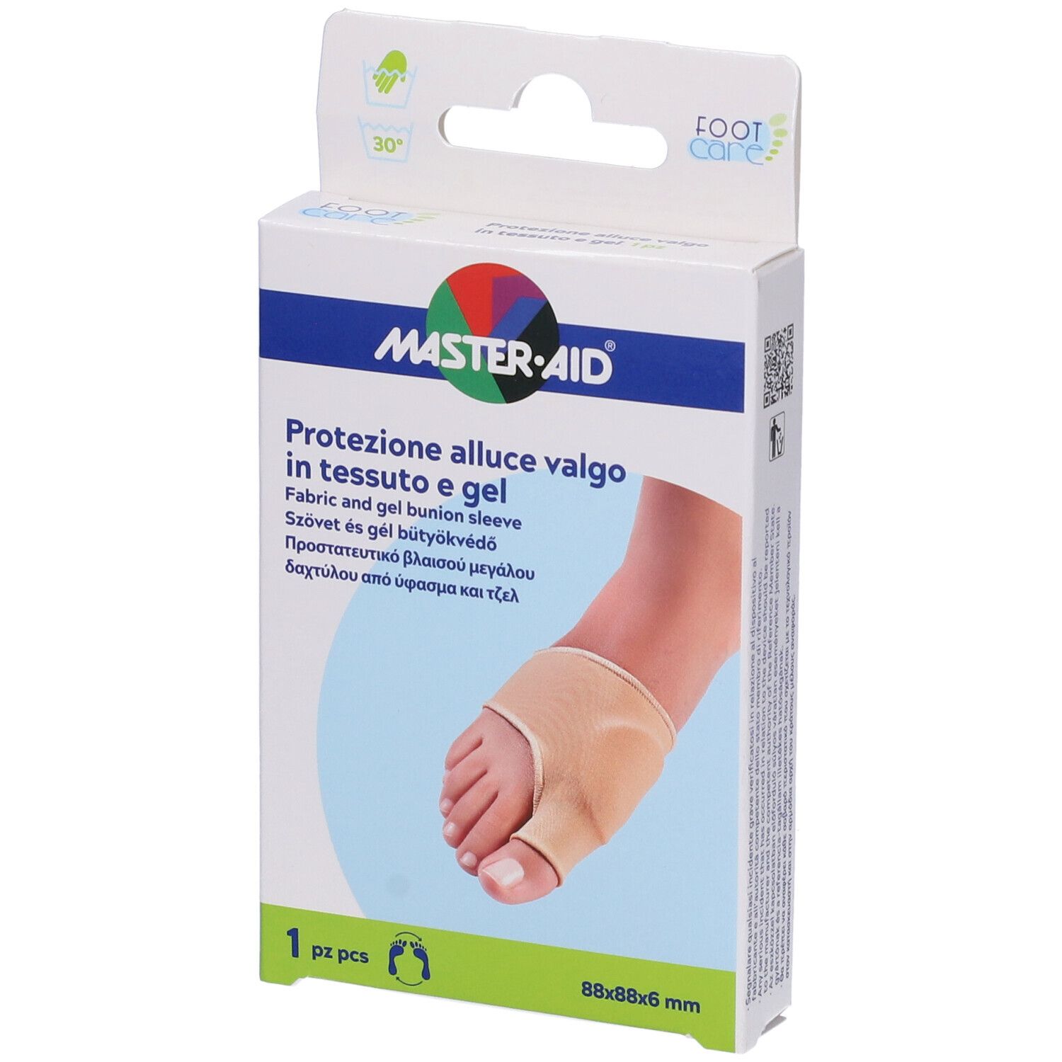 Protezione In Gel E Tessuto Master-Aid Footcare Per Alluce Valgo 1 Pezzo D5