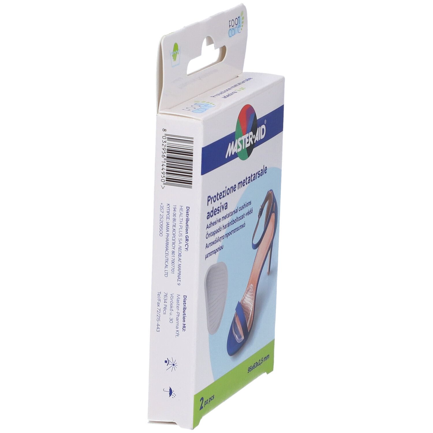 Protezione In Gel Master-Aid Footcare Per Metatarso Misura Unica 2 Pezzi G1