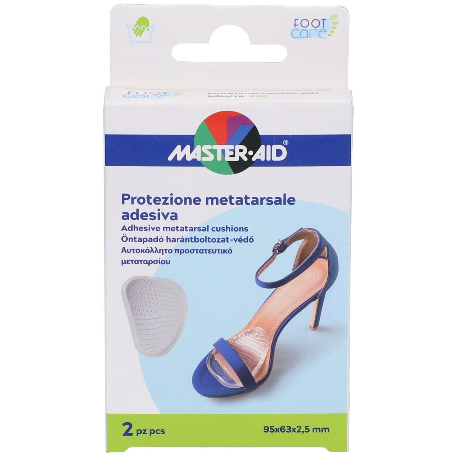 Protezione In Gel Master-Aid Footcare Per Metatarso Misura Unica 2 Pezzi G1