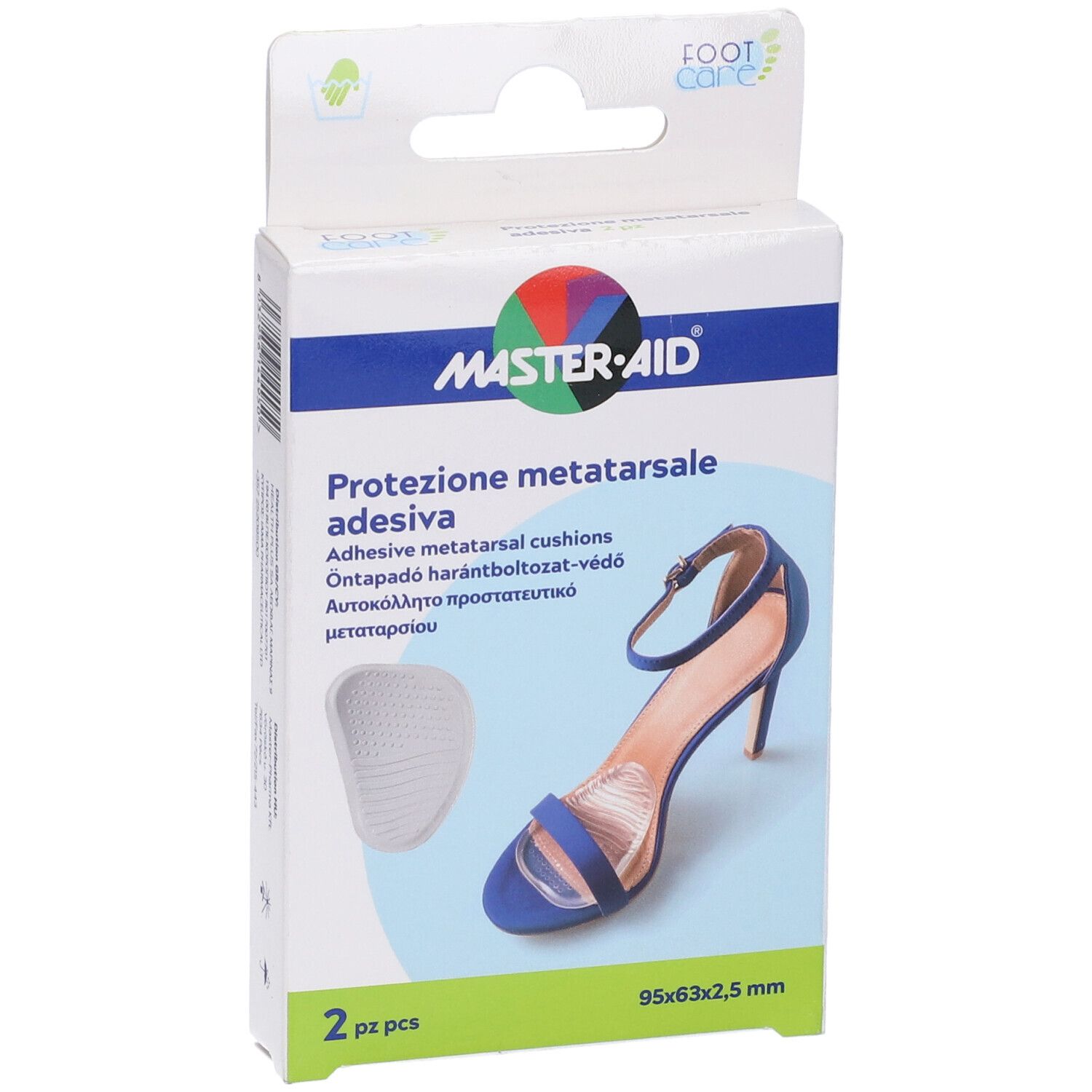 Protezione In Gel Master-Aid Footcare Per Metatarso Misura Unica 2 Pezzi G1