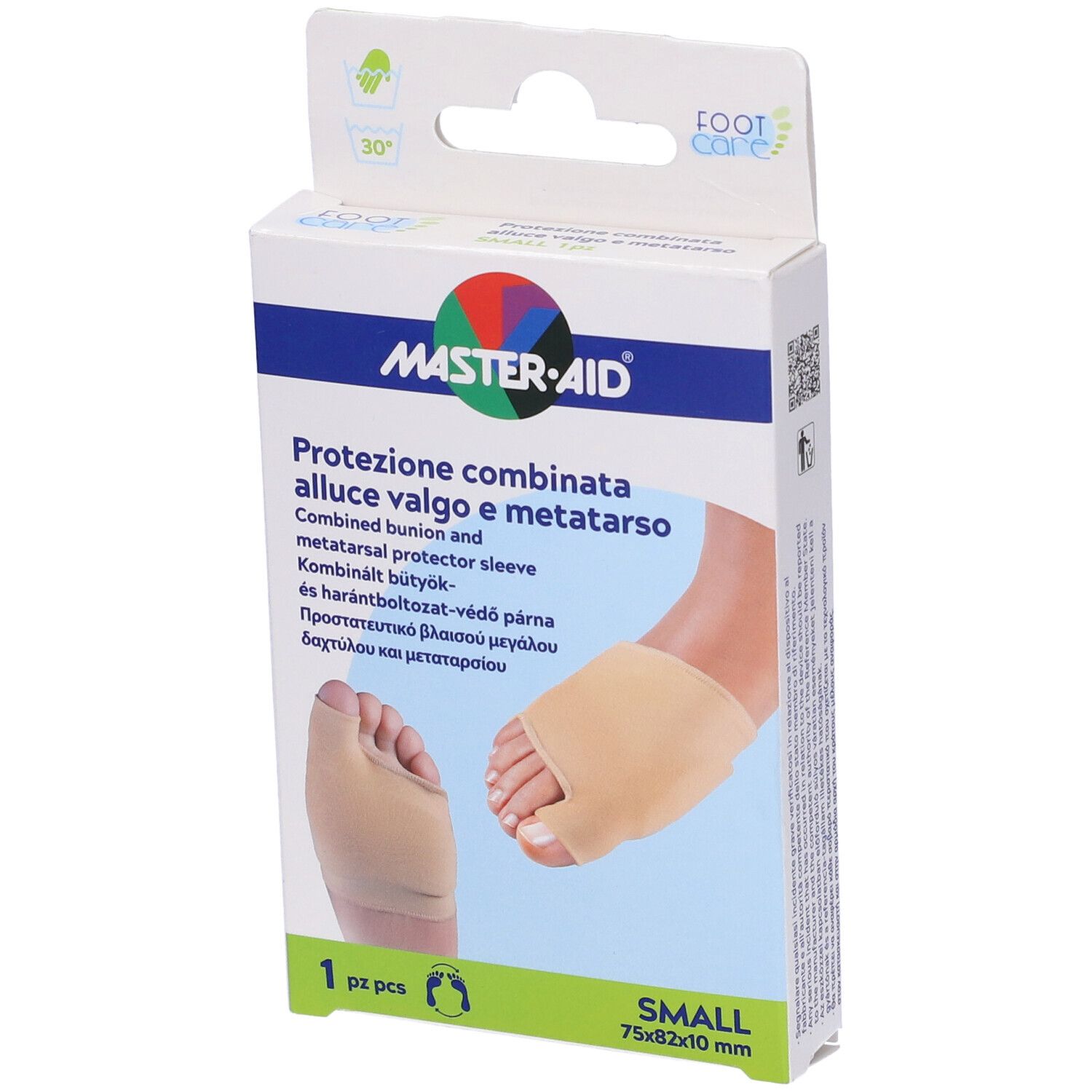 Protezione Master-Aid Footcare Per Alluce Valgo E Metatarso Small 1 Pezzo D7