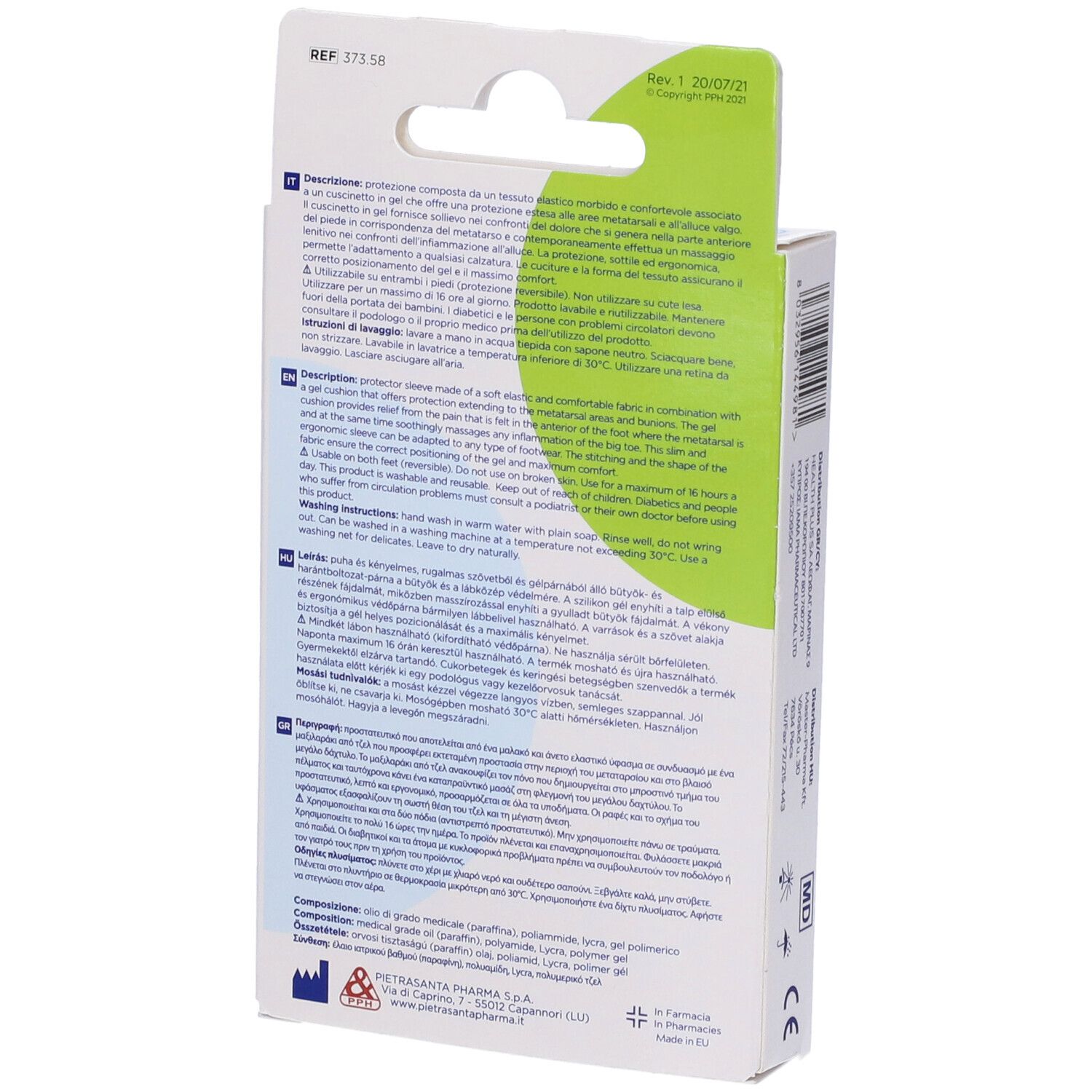 Protezione Master-Aid Footcare Per Alluce Valgo E Metatarso Small 1 Pezzo D7