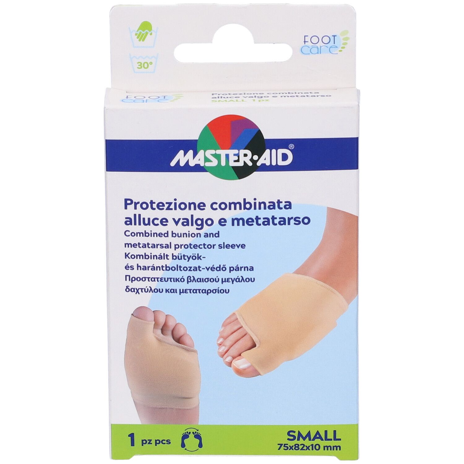 Protezione Master-Aid Footcare Per Alluce Valgo E Metatarso Small 1 Pezzo D7