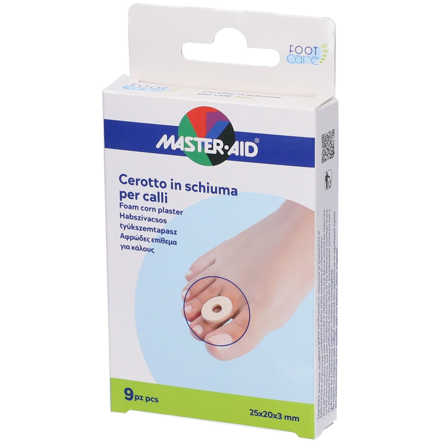 Cerotto Calli Master-Aid Footcare In Schiuma Pu 3 Mm 9 Pezzi B9