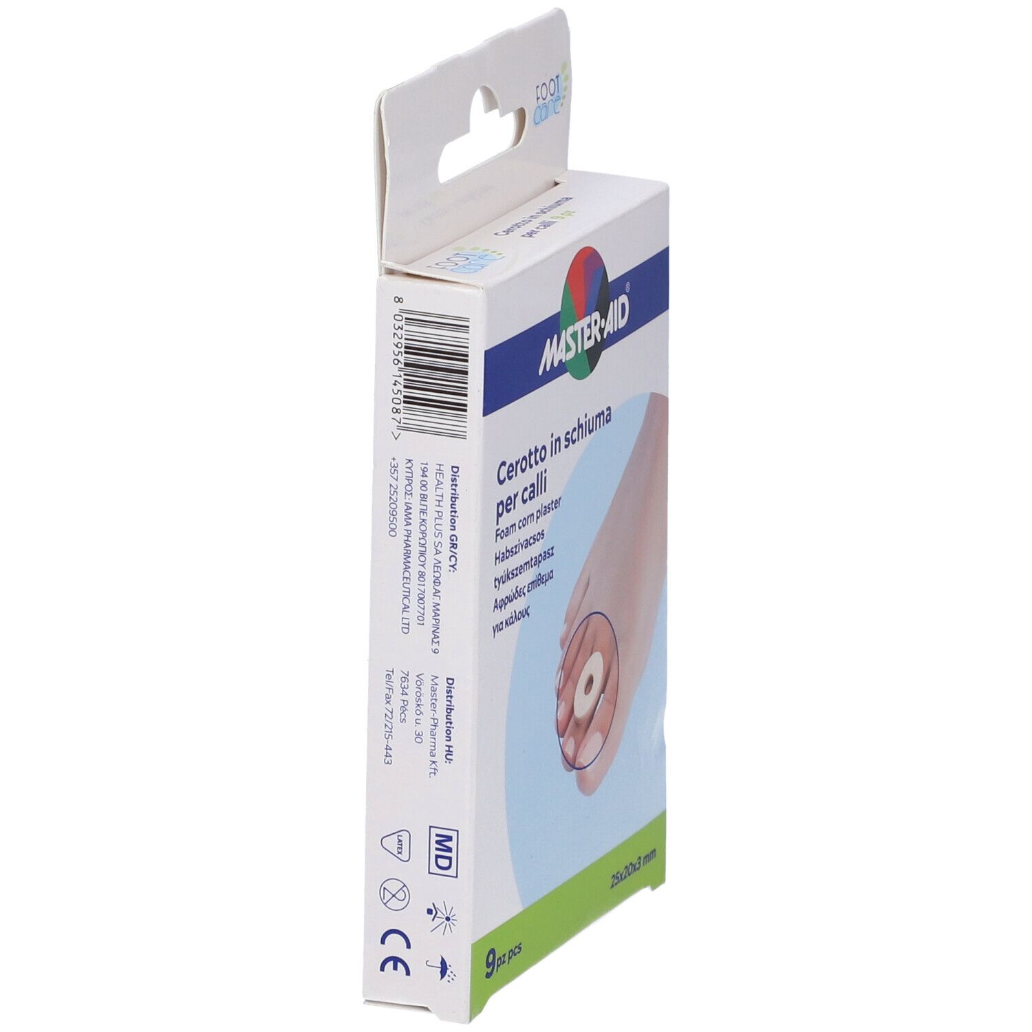 Cerotto Calli Master-Aid Footcare In Schiuma Pu 3 Mm 9 Pezzi B9
