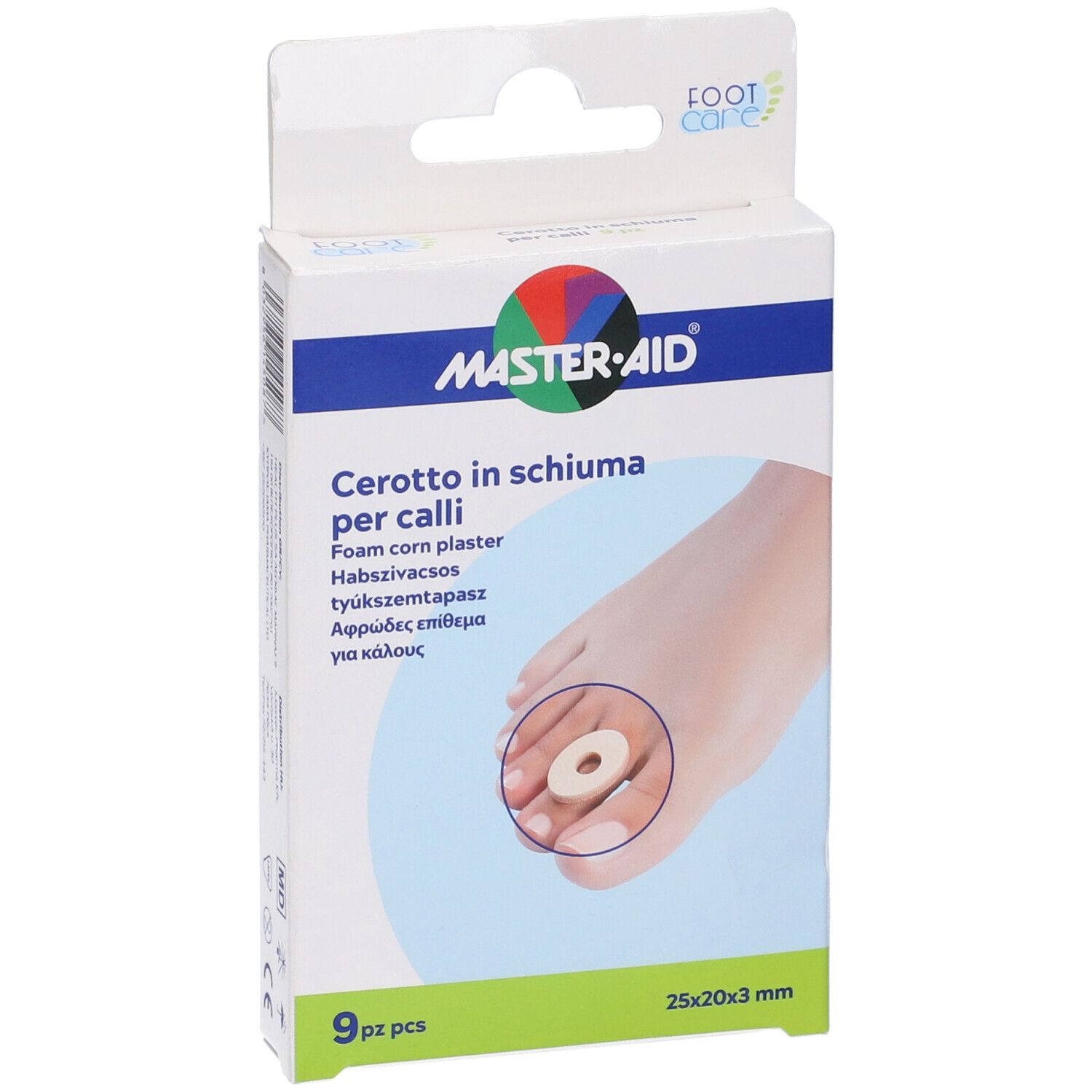 Cerotto Calli Master-Aid Footcare In Schiuma Pu 3 Mm 9 Pezzi B9