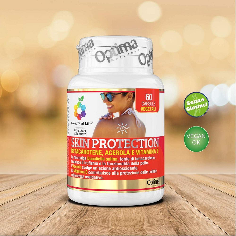 Flacone da 60 capsule con sigilli 'Senza Glutine' e 'Vegano'.