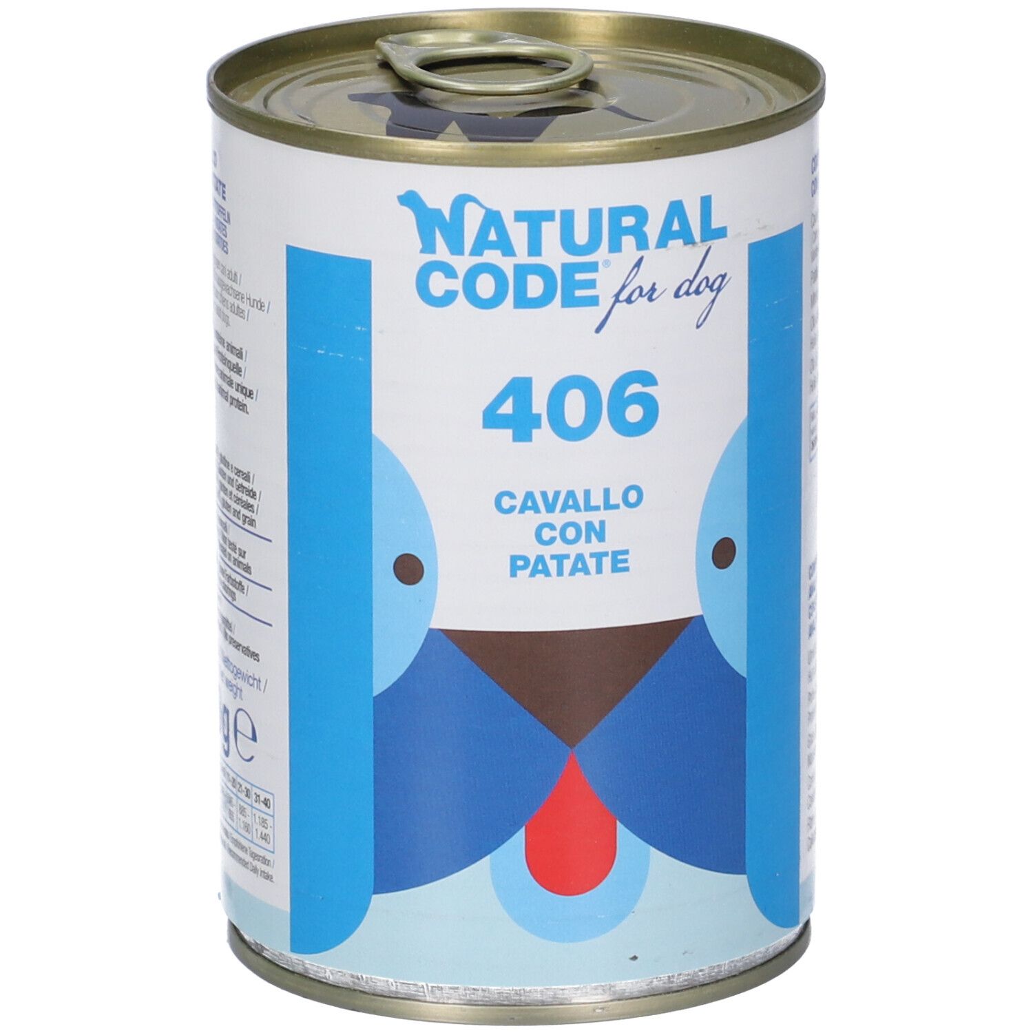 Natural Code 406 For Dog Cavallo Con Patate