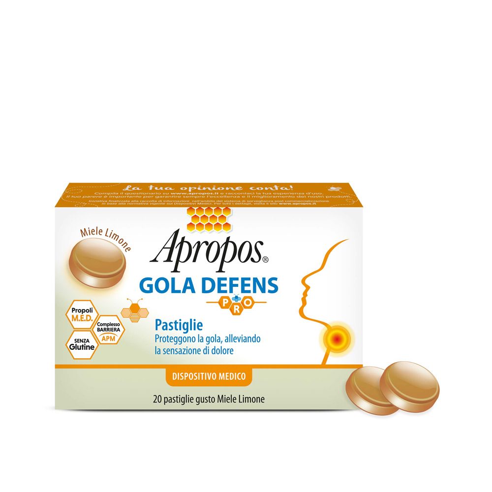 Apropos Gola Defens Pro Pastiglie Gusto Miele Limone