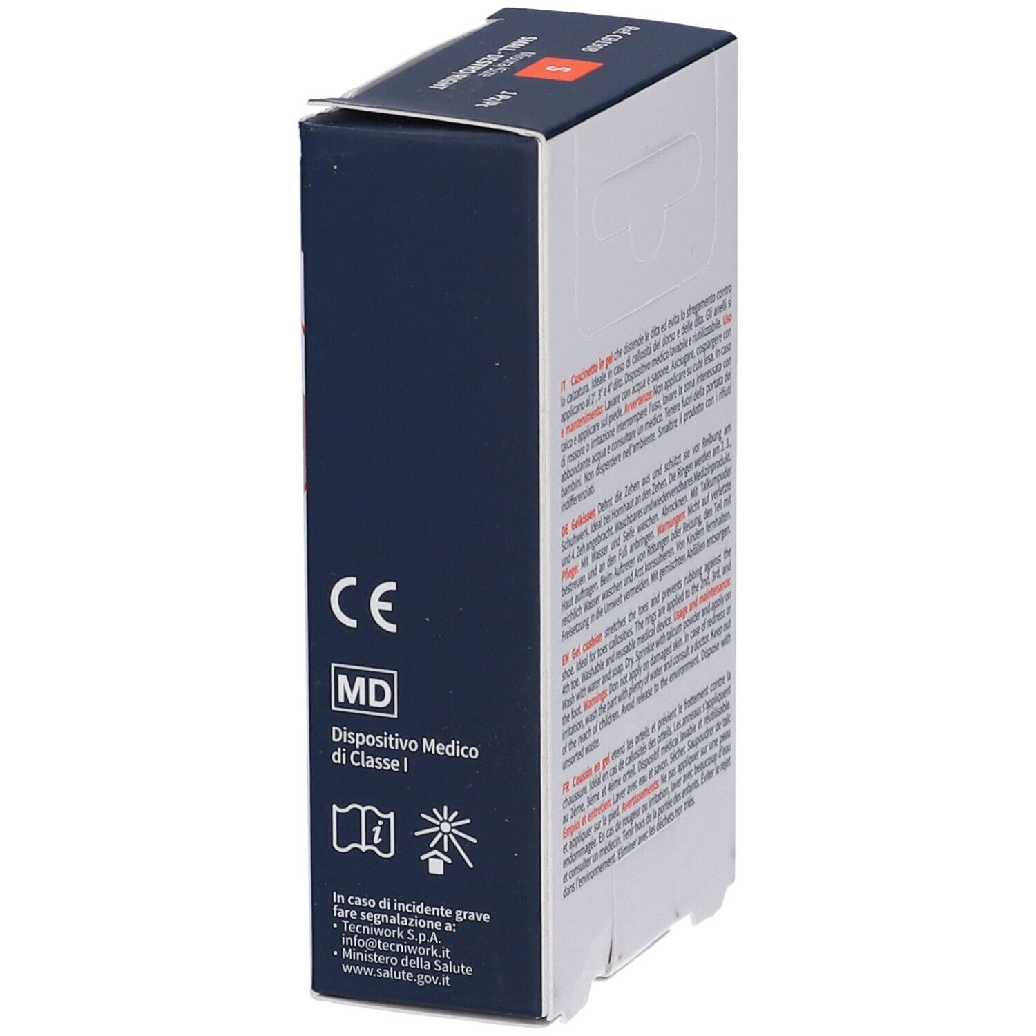 Tecniwork Cuscinetto Distensore per Dita a Martello - Piede Destro Misura S