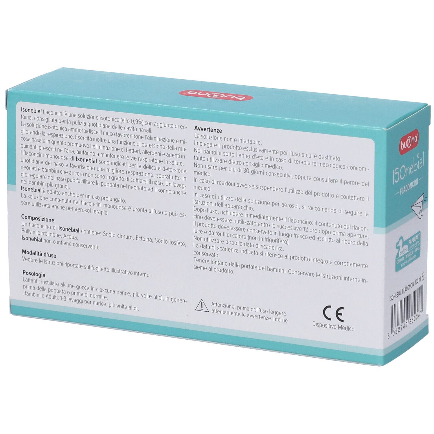Isonebial Flaconcini Soluzione Isotonica 0,9% Con Aggiunta Di Ectoina 20X5 Ml