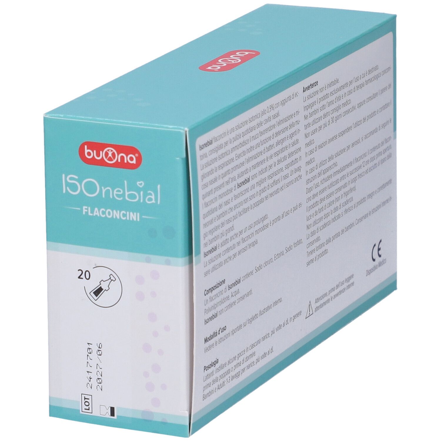 Isonebial Flaconcini Soluzione Isotonica 0,9% Con Aggiunta Di Ectoina 20X5 Ml
