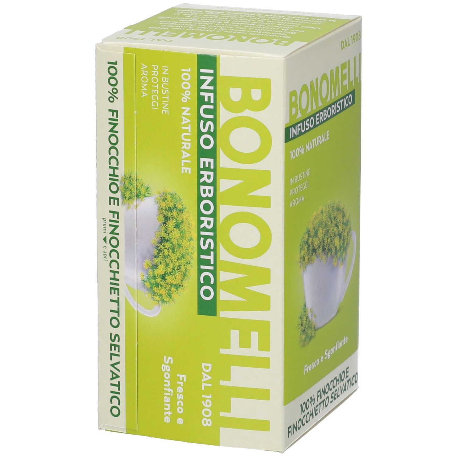Bonomelli Infuso Finocchio e Finocchietto Selvatico, 100% naturale, in bustine.