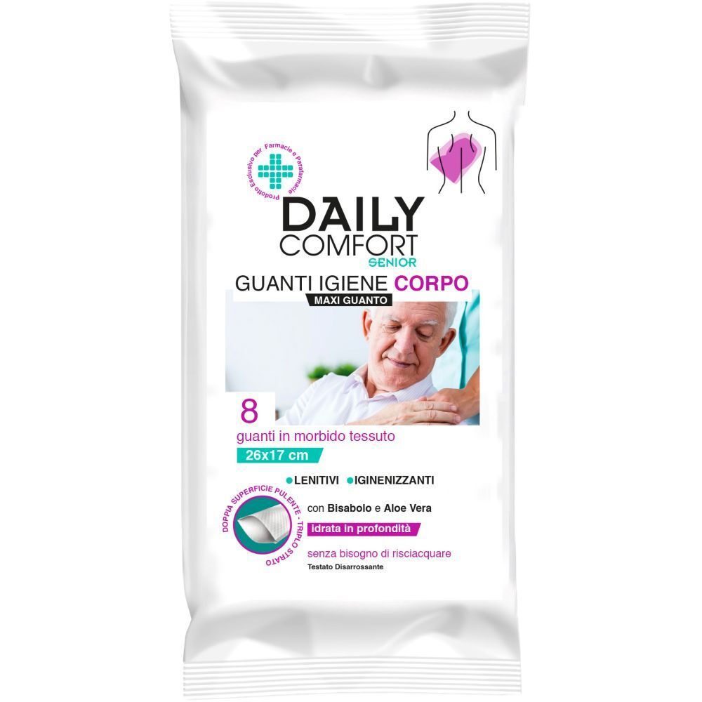 Daily Comfort Senior Guanto Detergente 8 Pezzi