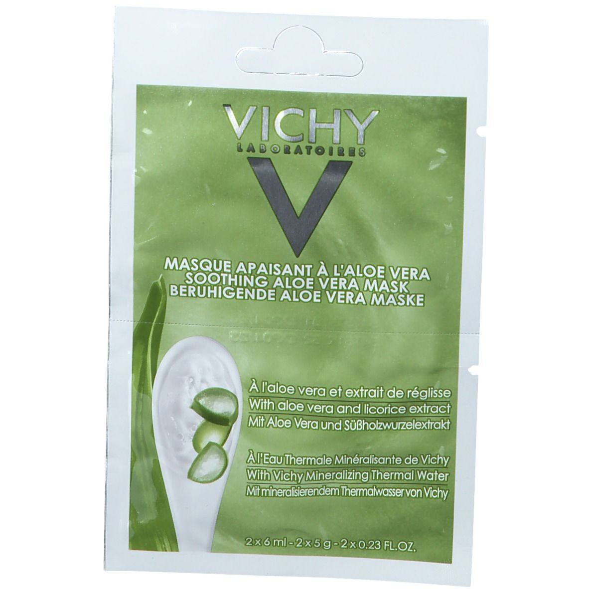 Vichy  Maschera Viso Lenitiva Idratante all'Aloe Vera