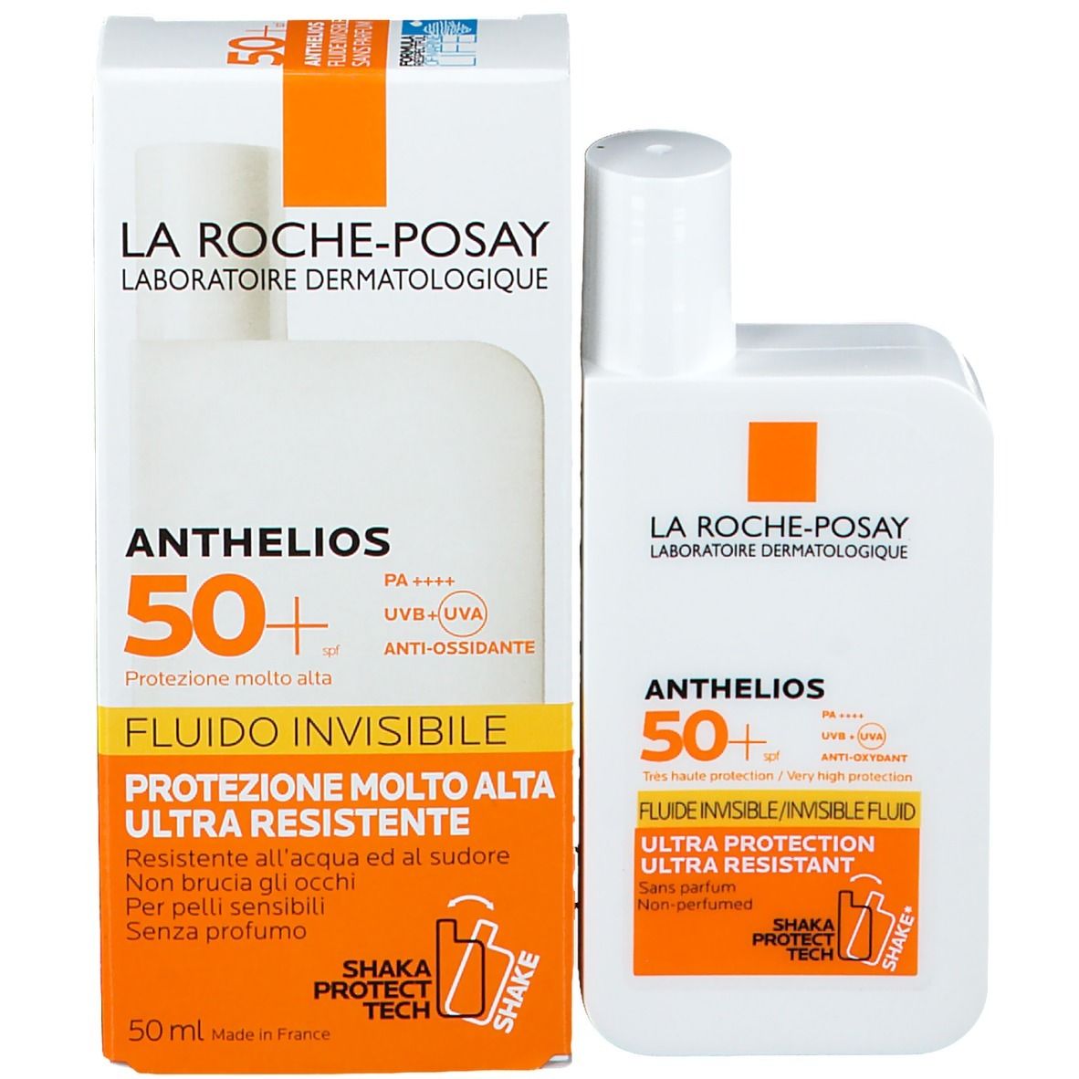 La Roche-Posay Anthelios Shaka Fluido Protezione Solare Senza Profumo SPF 50+