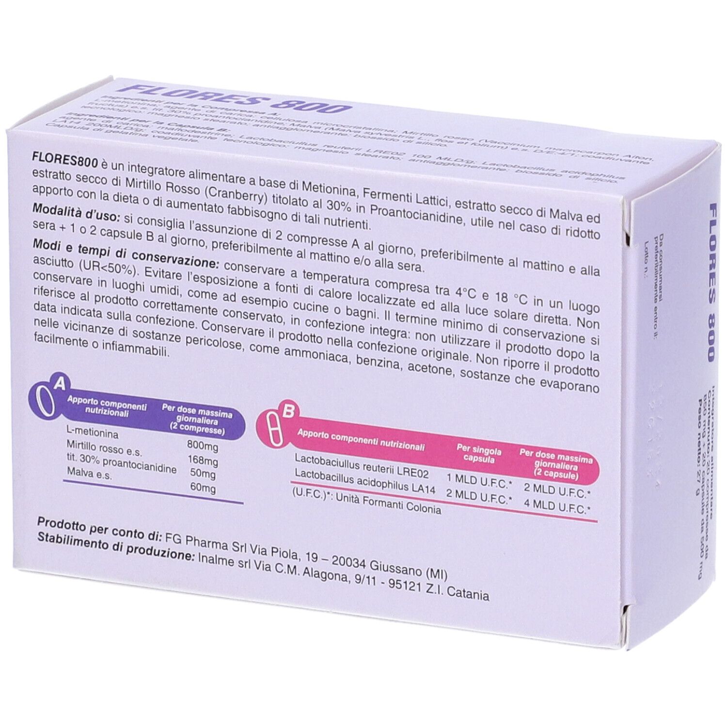 Flores 800 20Cpr+20Cps