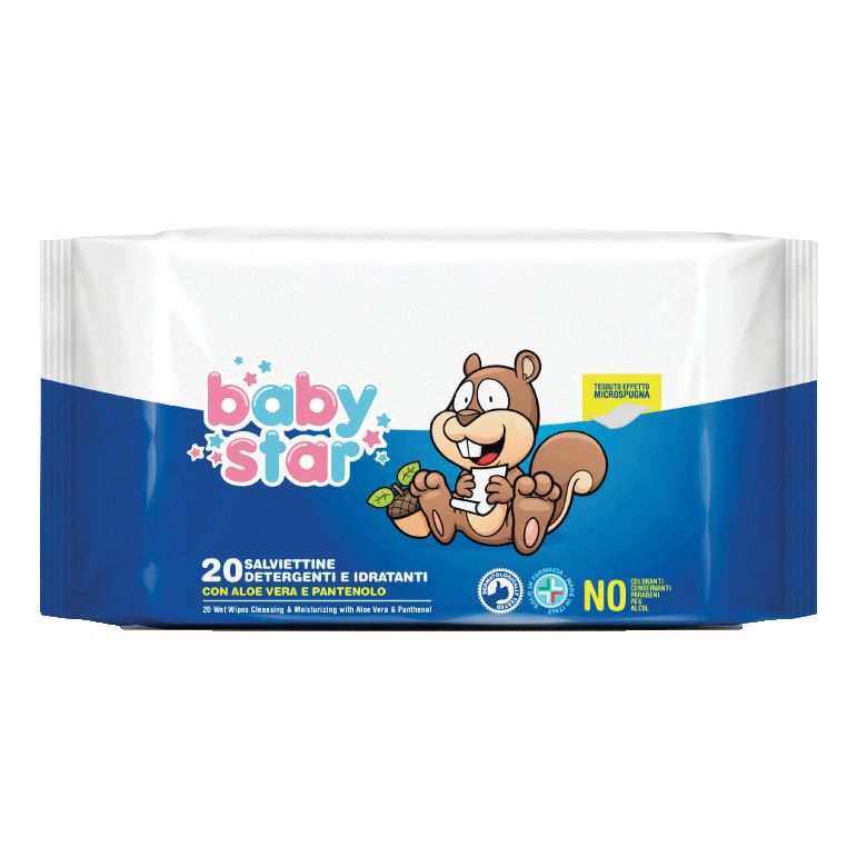 Babystar Salviettini Bebe' Pocket 20 Pezzi