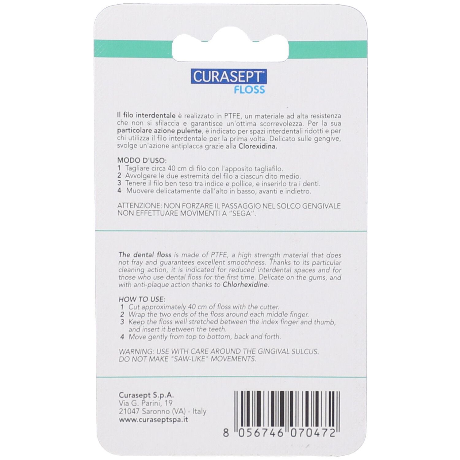 CURASEPT FLOSS PTFE CLOREX