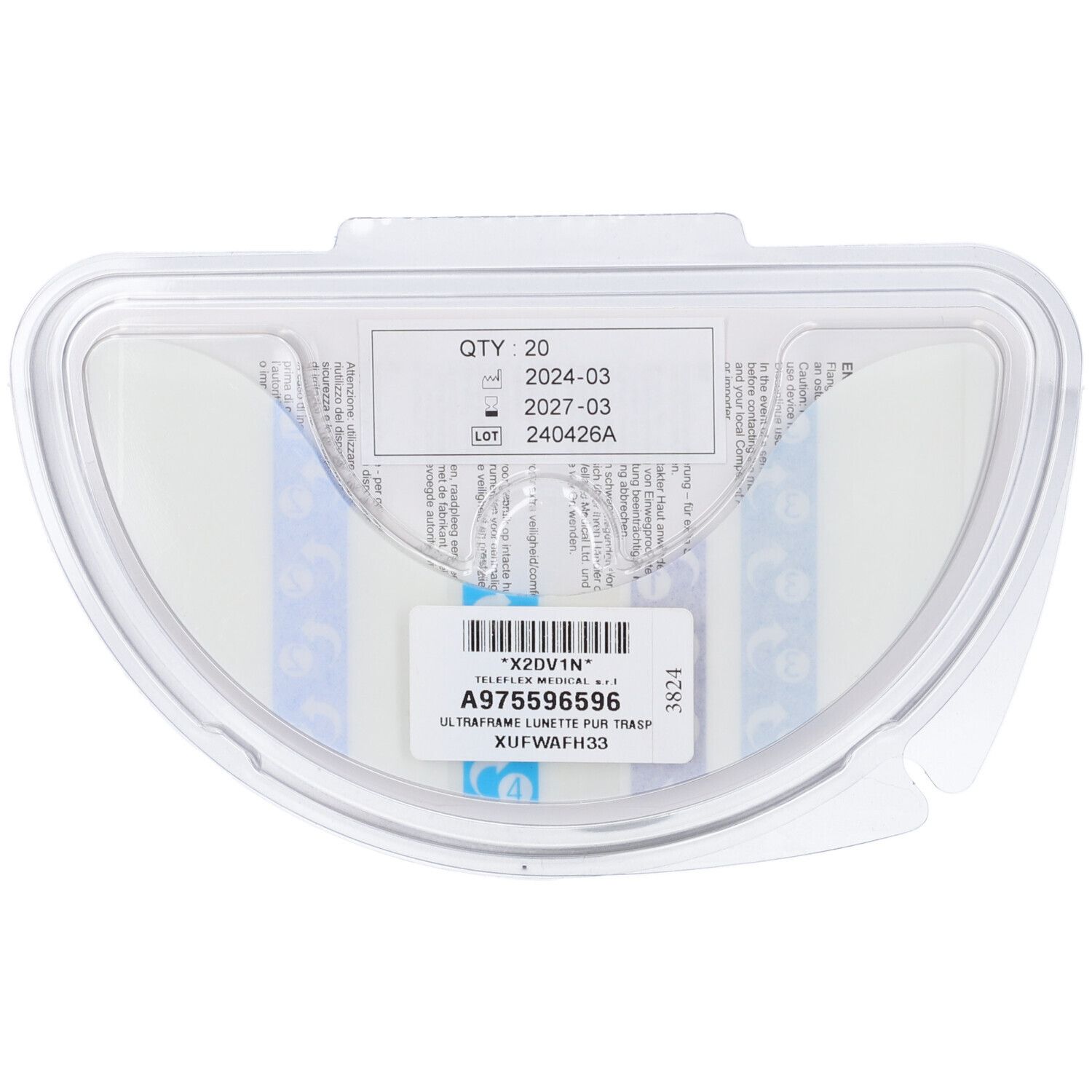 Lunette Per Sacche Per Stomia In Poliuretano Ultraframe Trasparenti 20 Pezzi