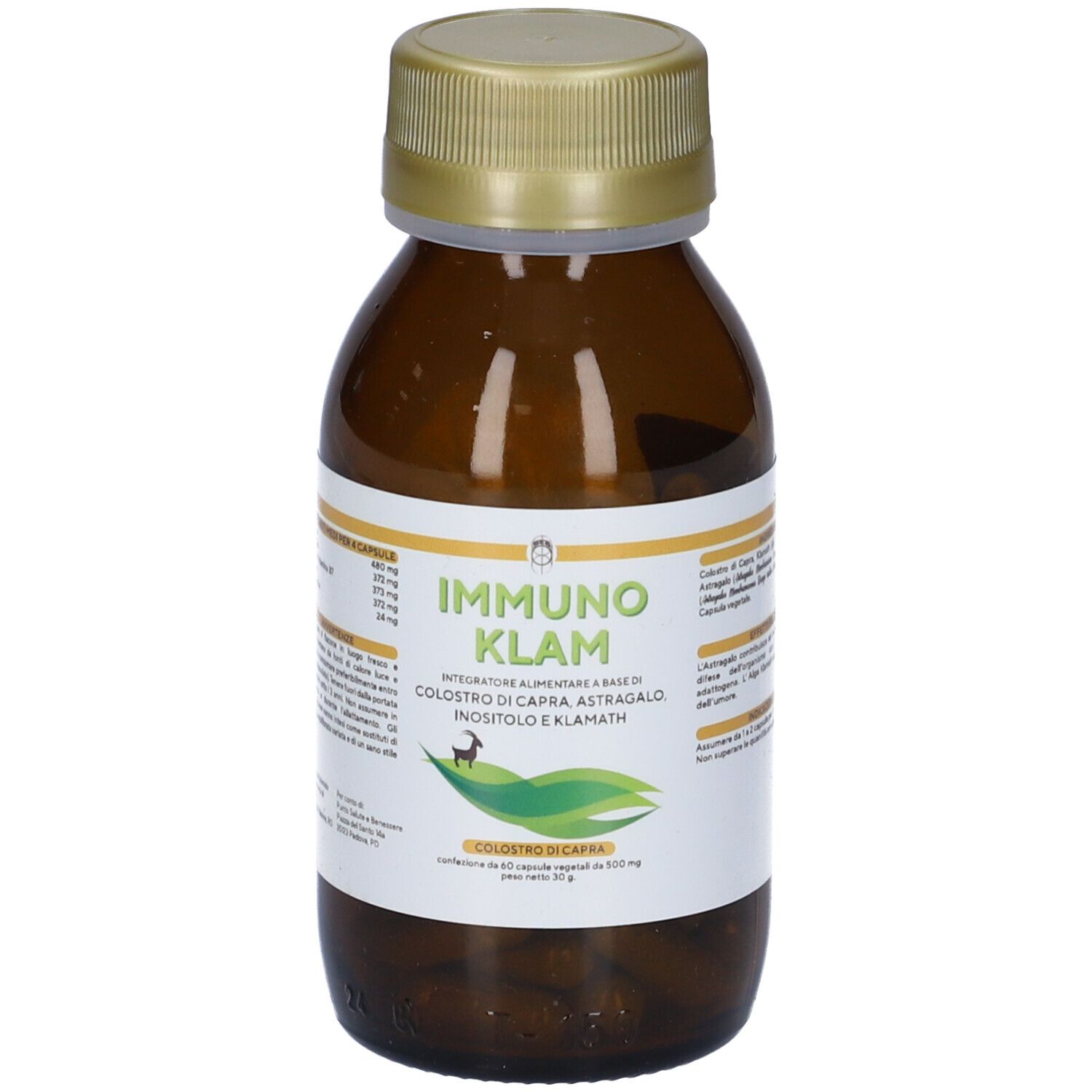 Immuno Klam Colostro Di Capra Klamath 60 Capsule Vegetali