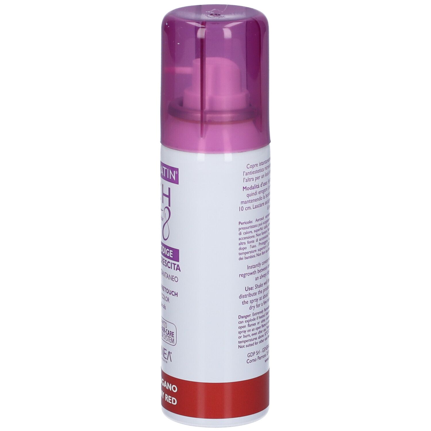 Retro flacone spray. Informazioni testuali e avvertenze. Marchio: Dietalinea.