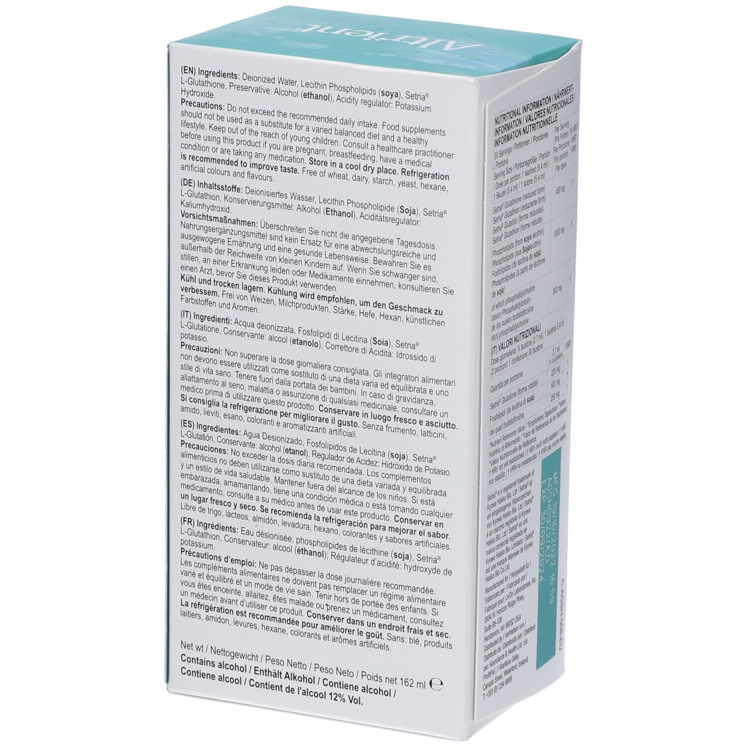 Altrient Liposomal Glutathion 30 Buste