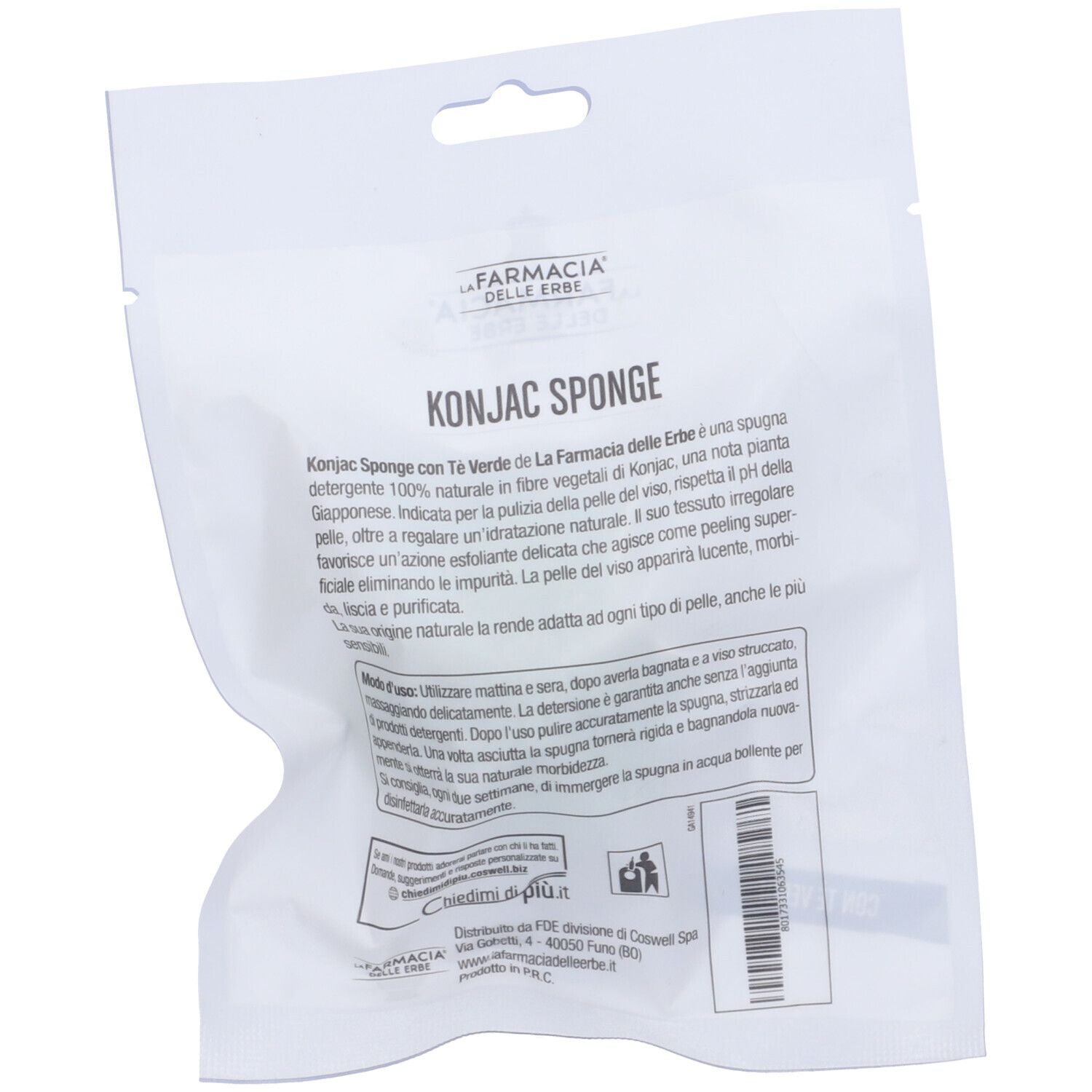 Fde Konjac Sponge Te' Verde 1 Pezzo