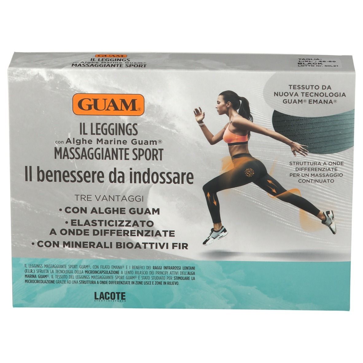 GUAM® Il Leggings Massaggiante Sport L-XL