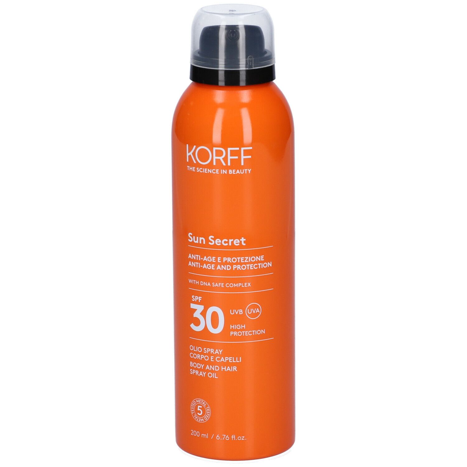 Korff Sun Secret Olio Spray Corpo E Capelli Spf 30