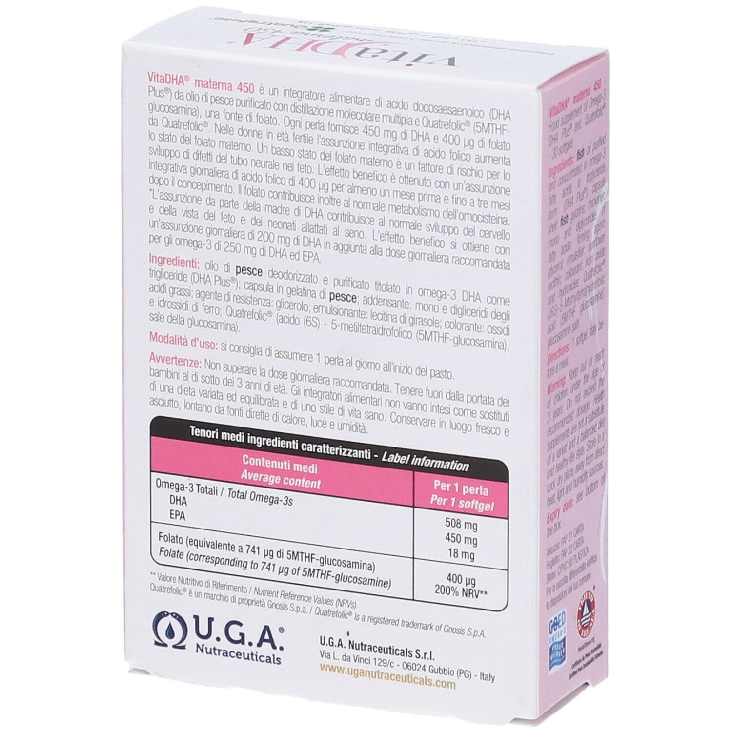 Vitadha Materna 450 30 Capsule Molli