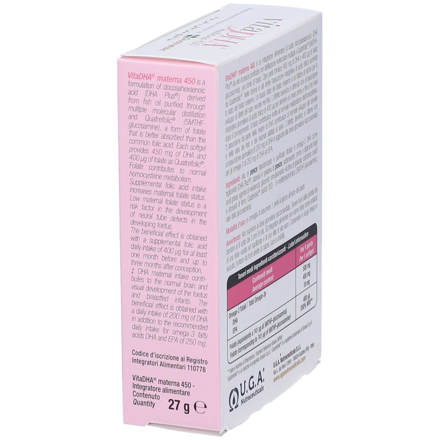 Vitadha Materna 450 30 Capsule Molli