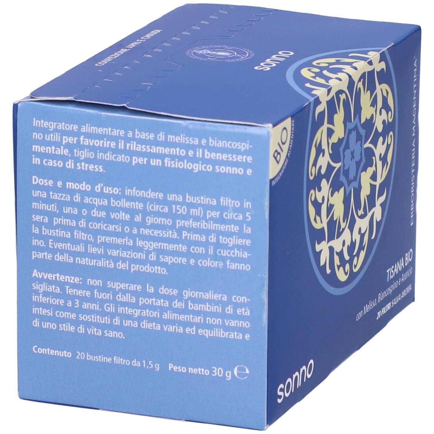 Tisana Sonno Bio 20 Filtri