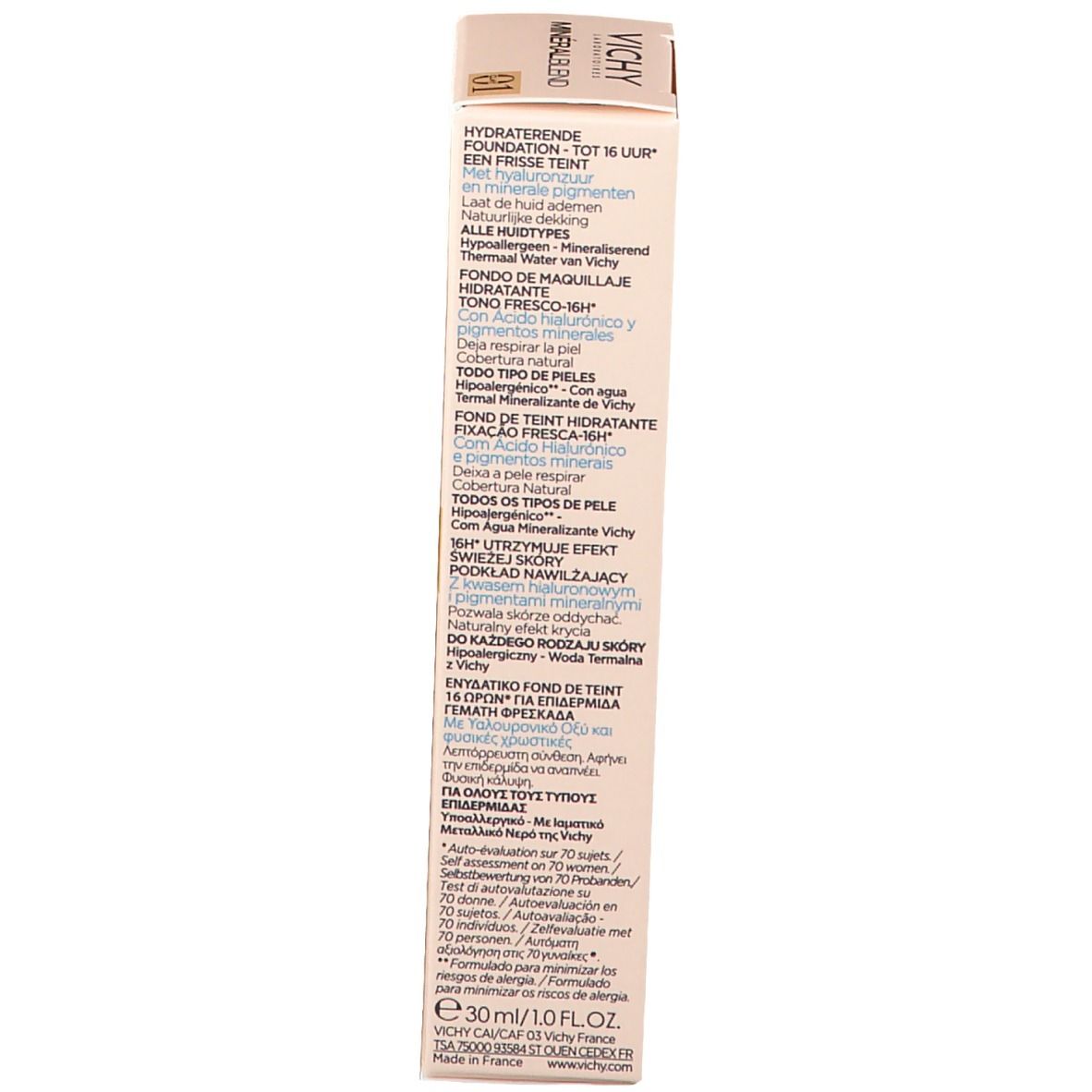 Vichy MinéralBlend Fondotinta Idratante  - 01 CLAY 30 ml