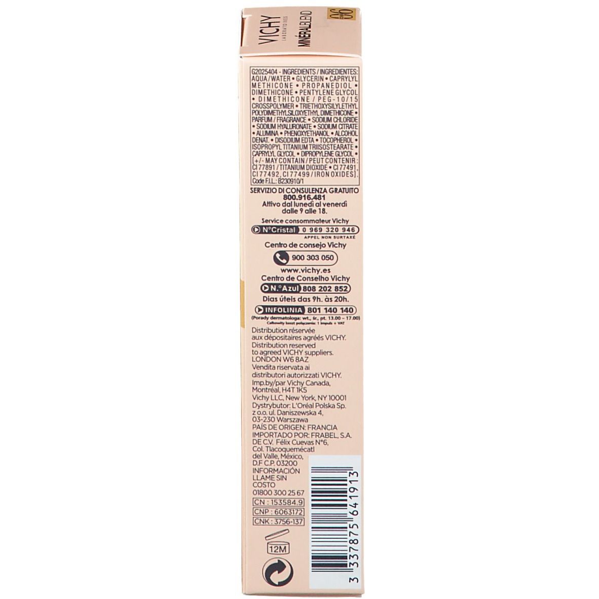Vichy MinéralBlend Fondotinta Idratante  - 06 OCHER 30 ml