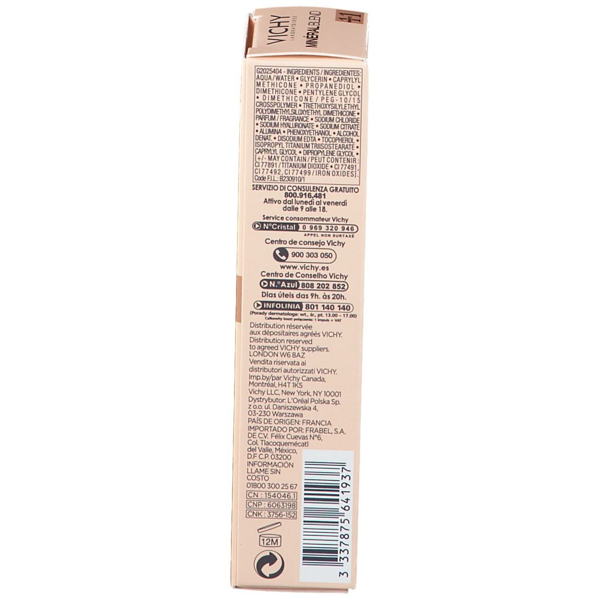 Vichy MinéralBlend Fondotinta Idratante  - 11 GRANITE 30 ml