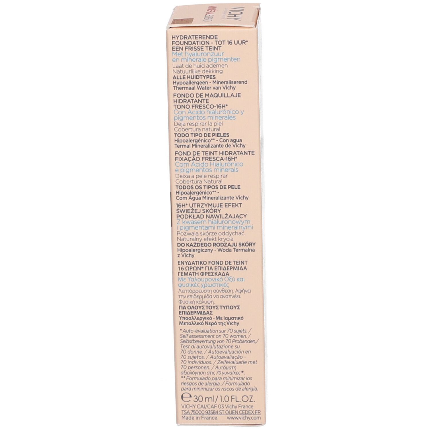 Vichy MinéralBlend Fondotinta Idratante  - 12 SIENNA 30 ml