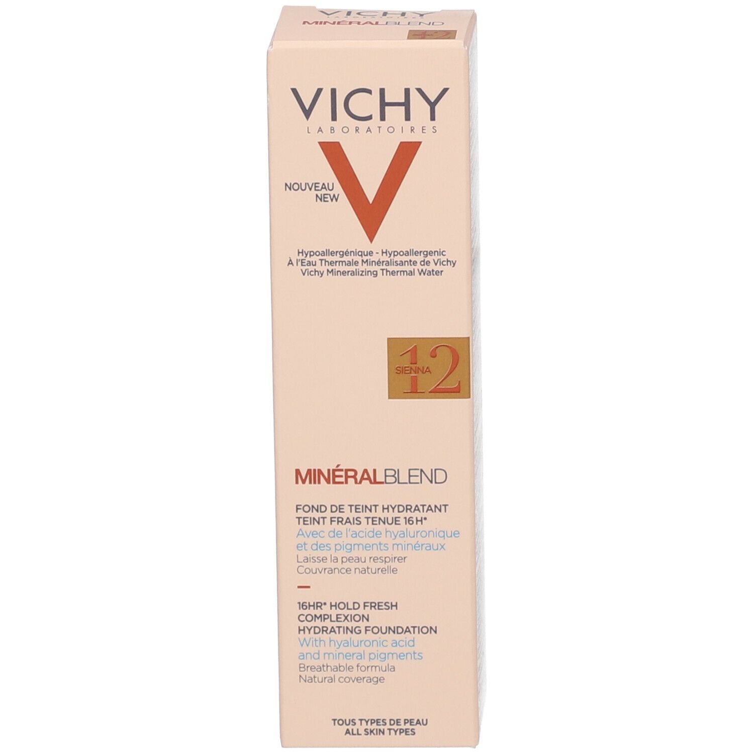 Vichy MinéralBlend Fondotinta Idratante  - 12 SIENNA 30 ml