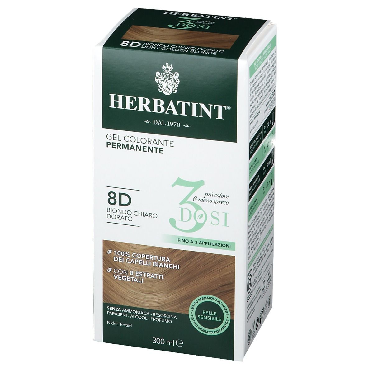 HERBATINT® 3 Dosi 8D Biondo Chiaro Dorato