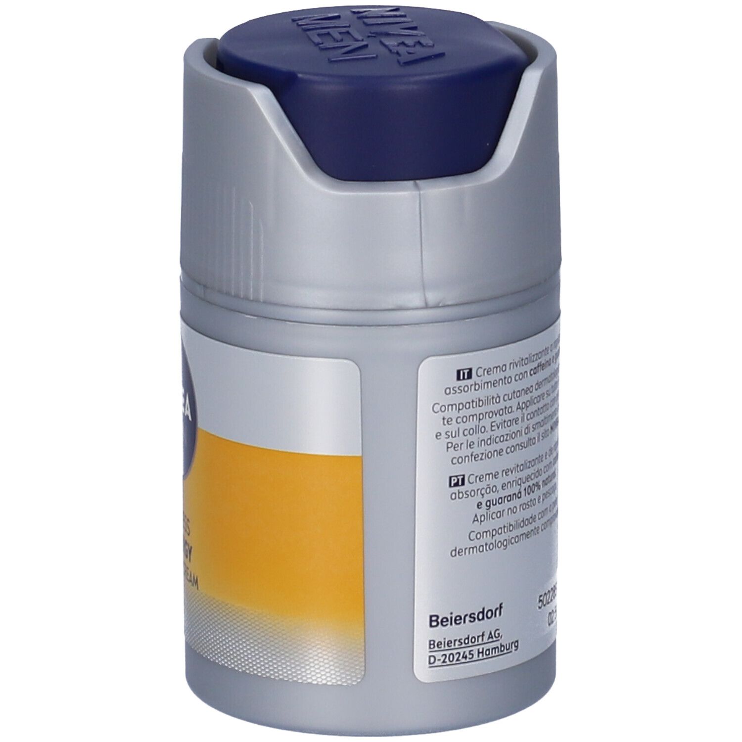 Nivea Men Skin Energy Crema Idratante Viso 50 ml, Crema viso uomo con Caffeina rivitalizzante