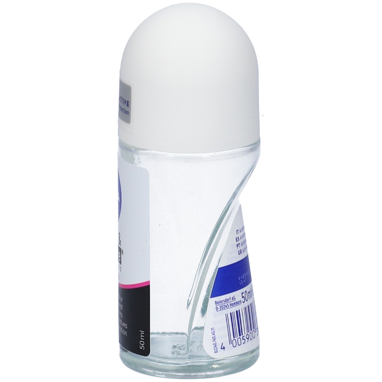 Nivea Black & White Invisible Original Roll-on 50 ml, Deodorante roll on donna antitraspirante 72h