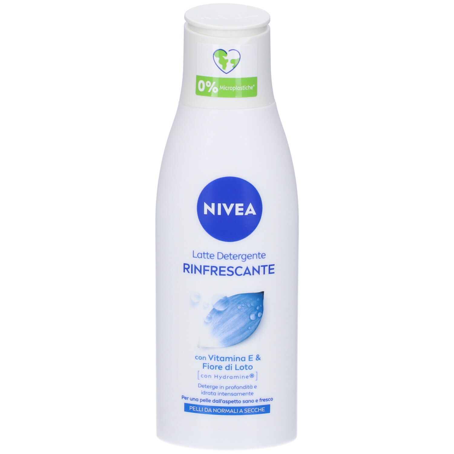 Nivea Latte Detergente Rinfrescante 200 ml, Latte detergente viso idratante e delicato