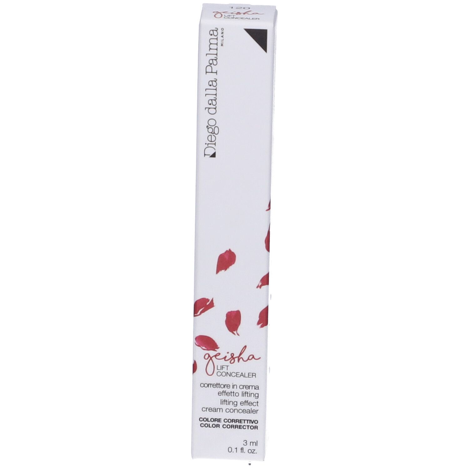 Confezione per correttore. Scritta: Diego dalla Palma, Geisha Lift Concealer, 3 ml.