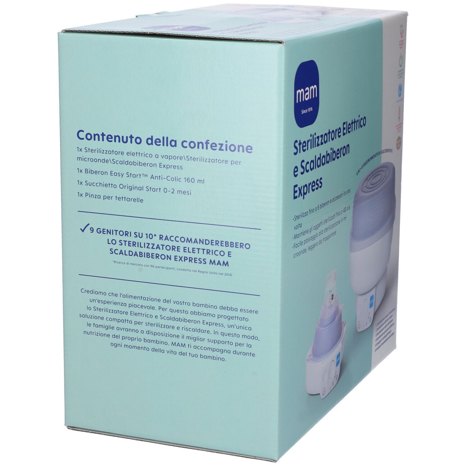MAM Sterilizzatore Elettrico & Scalda Biberon 6 in 1