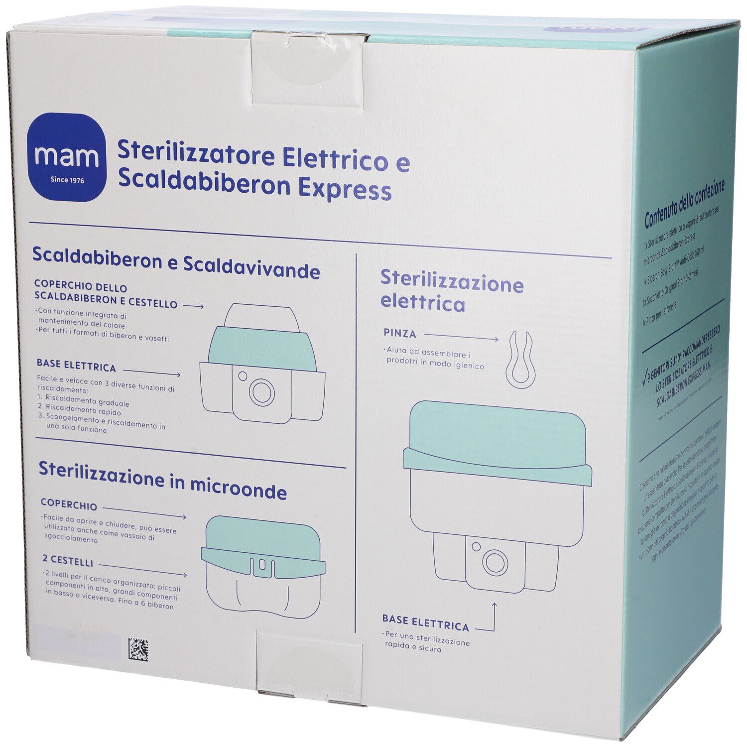 MAM Sterilizzatore Elettrico & Scalda Biberon 6 in 1