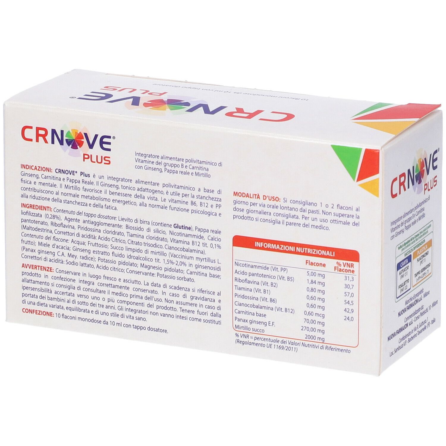 Crnove Plus 10 Flaconi 10 Ml