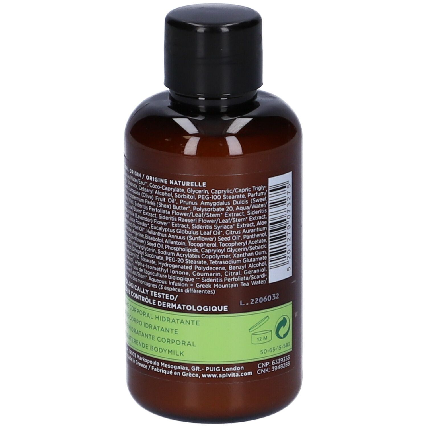 Apivita Latte Corpo Idratante Tonic Mountain Tea